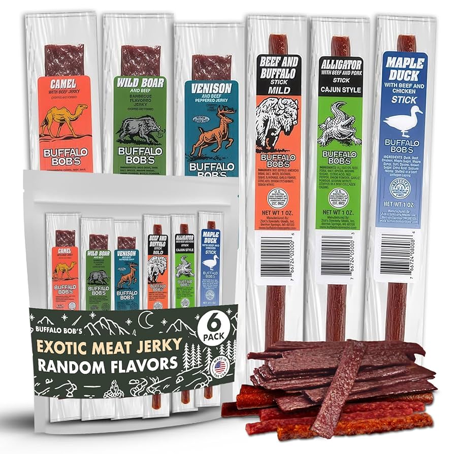 Amazon.com: Buffalo Bob's Wild Game Meat Snacks (6 Pack